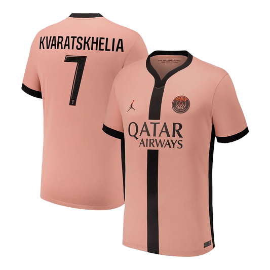 KVARATSKHELIA #7 PSG Third Away Soccer Jersey 2024/25 Top Soccer Jerseys Store