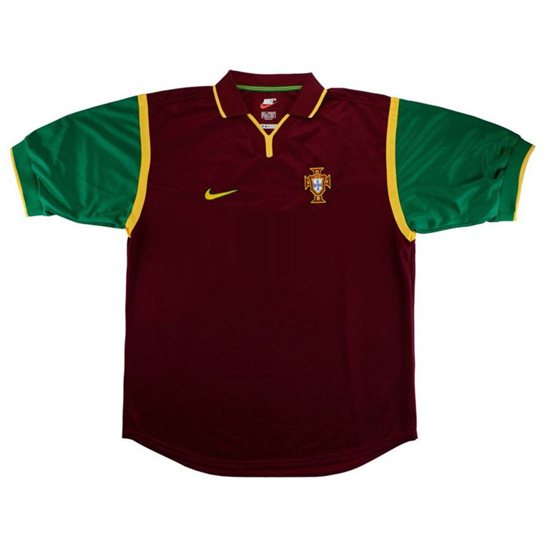 Portugal Domowa Retro Piłkarska Koszulka 1999 Pro Koszulki Pilkar Skie