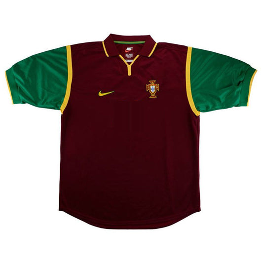 Portugal Domowa Retro Piłkarska Koszulka 1999 Pro Koszulki Pilkar Skie