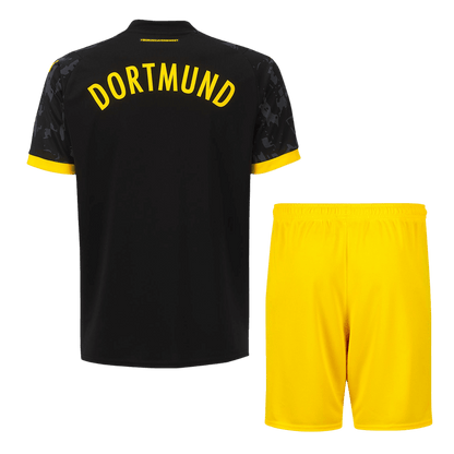 Kid's Borussia Dortmund Away  Soccer Jersey Kit(Jersey+Shorts) 2023/24 Top Soccer Jerseys Store