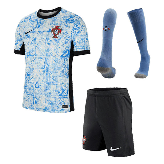 Męska koszulka wyjazdowa Portugalii Pełny zestaw Euro 2024 Pro Koszulki Pilkar Skie