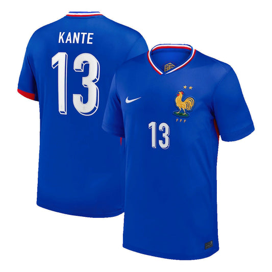 [Super Jakość] Męska France KANTE #13 Koszulka Piłkarska Domowa Euro 2024 Pro Koszulki Pilkar Skie