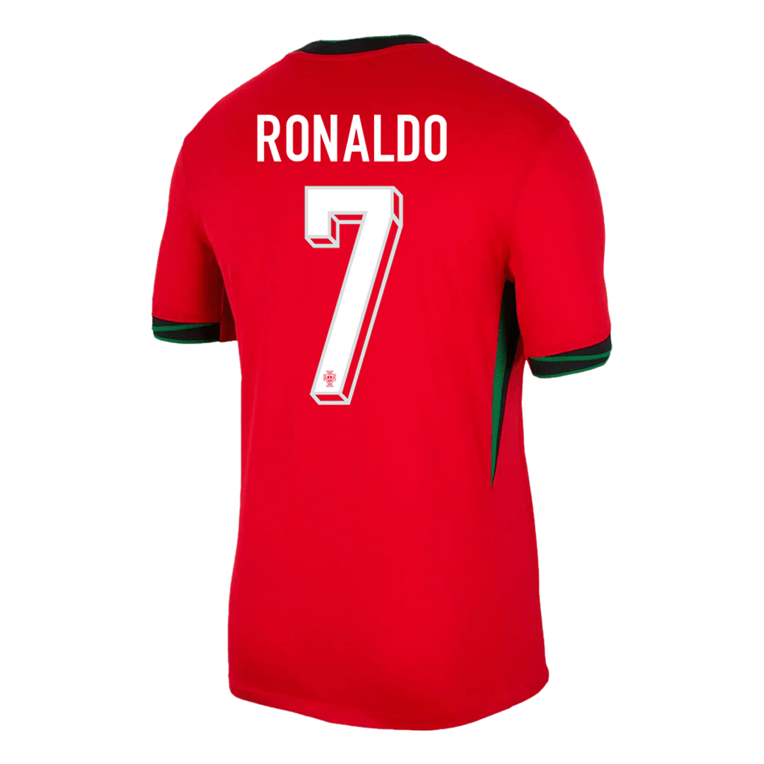 [Super Jakość] Męska Portugal RONALDO #7 Koszulka Piłkarska Domowa Euro 2024 Pro Koszulki Pilkar Skie