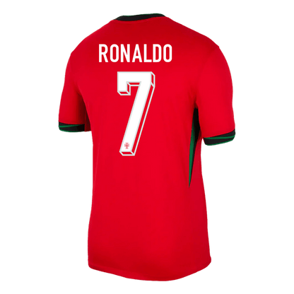 [Super Jakość] Męska Portugal RONALDO #7 Koszulka Piłkarska Domowa Euro 2024 Pro Koszulki Pilkar Skie