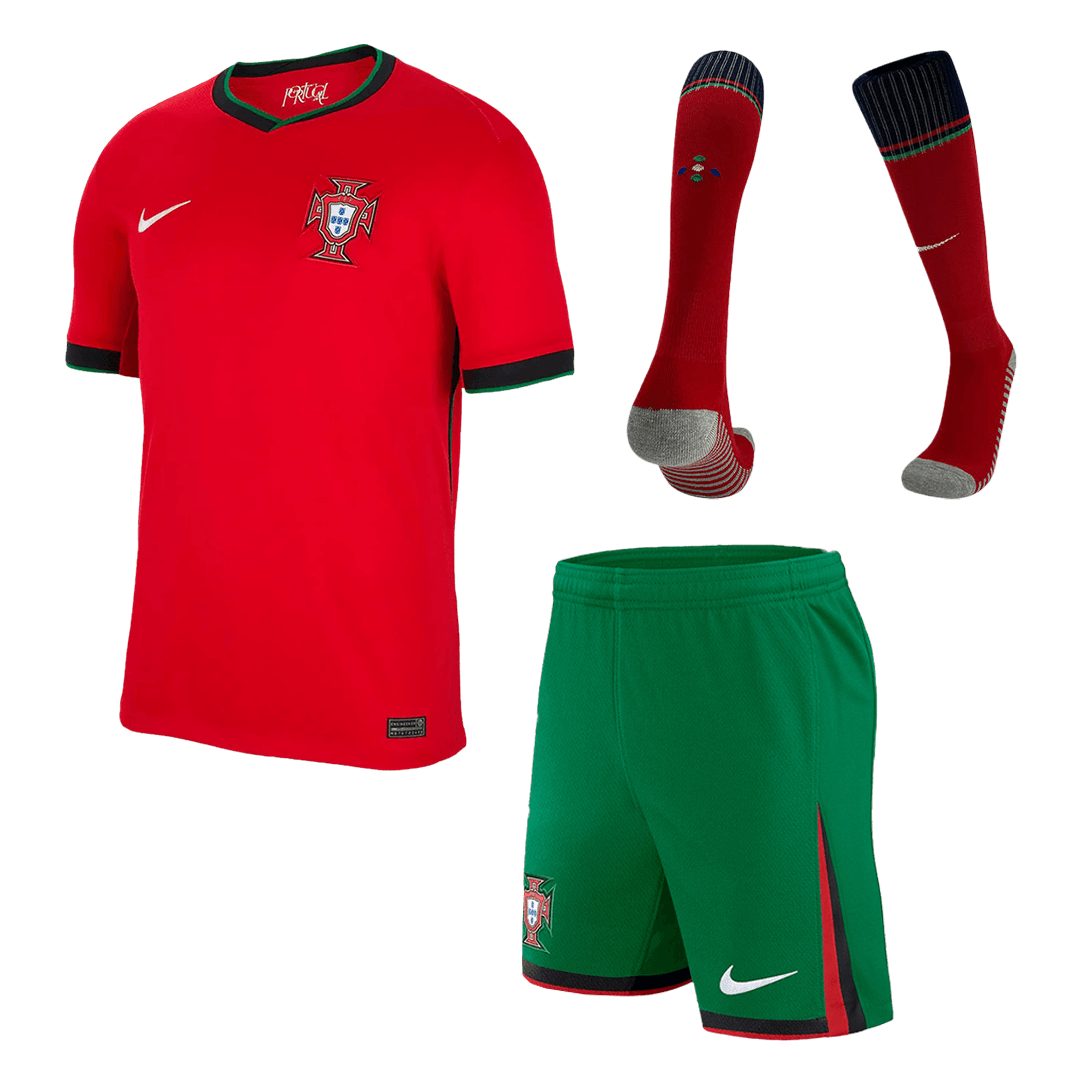 [Super jakość] Męska koszulka domowa Portugalii Pełny zestaw Euro 2024 Pro Koszulki Pilkar Skie