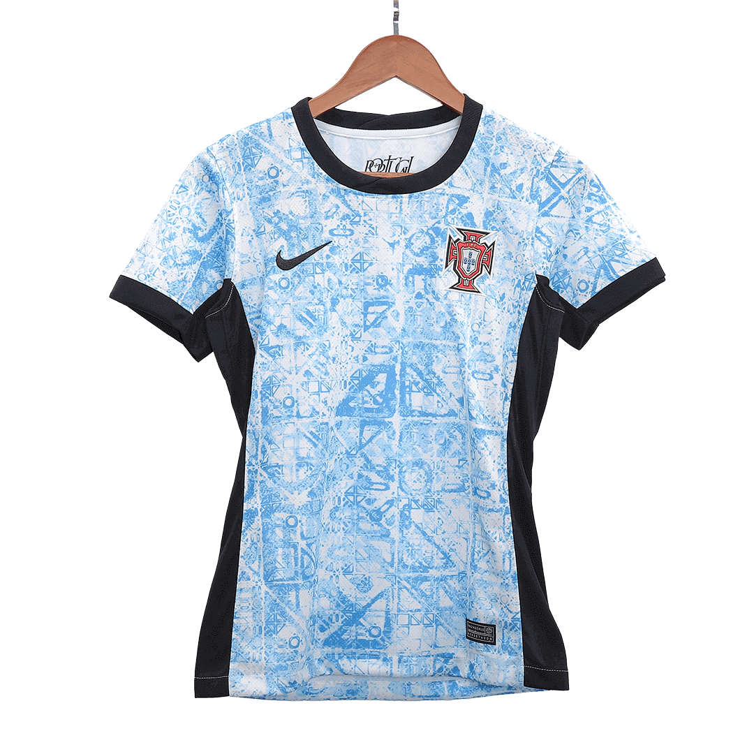 Koszulka wyjazdowa reprezentacji Portugalii na Euro 2024 dla kobiet Pro Koszulki Pilkar Skie