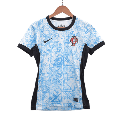 Koszulka wyjazdowa reprezentacji Portugalii na Euro 2024 dla kobiet Pro Koszulki Pilkar Skie