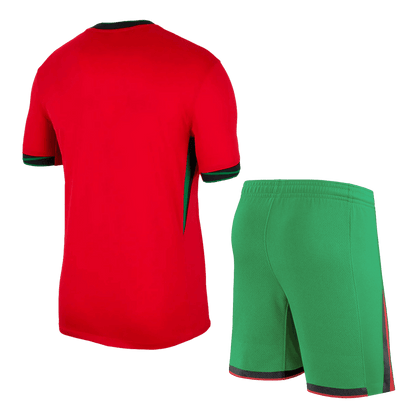 [Super jakość] Męska koszulka domowa Portugalii (koszulka + spodenki) Zestaw Euro 2024 Pro Koszulki Pilkar Skie