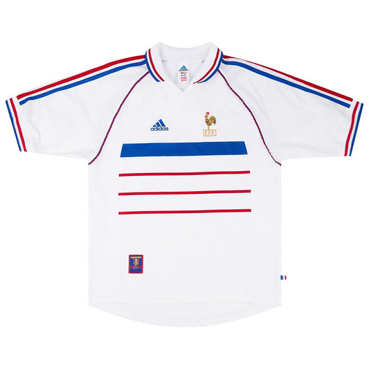 France Wyjazdowa Retro Koszulka Piłkarska 1998 Pro Koszulki Pilkar Skie