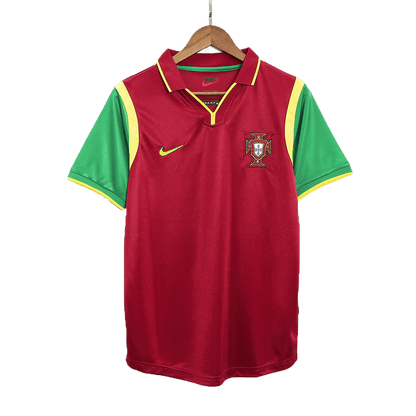 Portugal Domowa Retro Piłkarska Koszulka 1999 Pro Koszulki Pilkar Skie