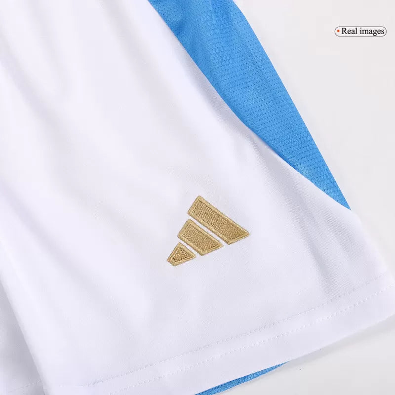 Argentina Domowe Dziecięce Koszulki Piłkarskie Zestaw Copa America 2024 Pro Koszulki Pilkar Skie