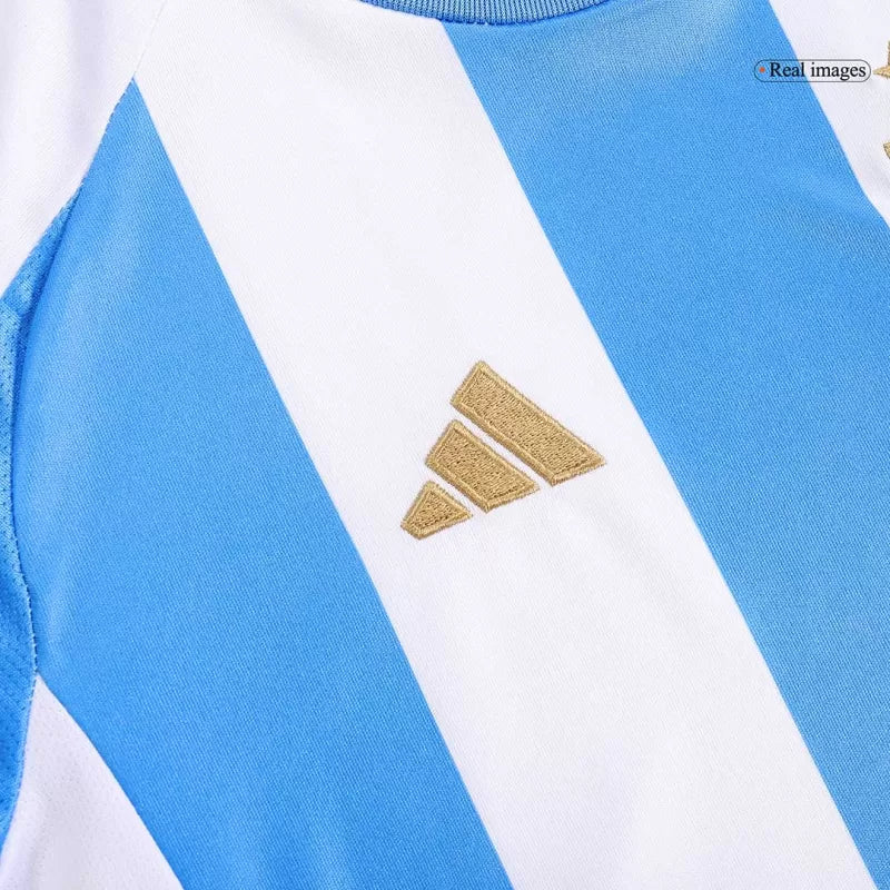 Argentina Domowe Dziecięce Koszulki Piłkarskie Zestaw Copa America 2024 Pro Koszulki Pilkar Skie