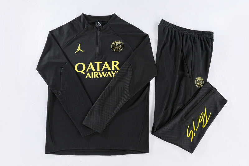 Dziecięcy zestaw bluzy PSG z zamkiem błyskawicznym (top + spodnie) 2023/24 Top Soccer Jerseys Store