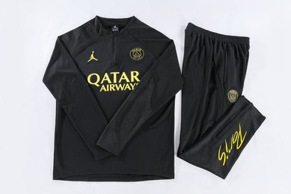Dziecięcy zestaw bluzy PSG z zamkiem błyskawicznym (top + spodnie) 2023/24 Top Soccer Jerseys Store