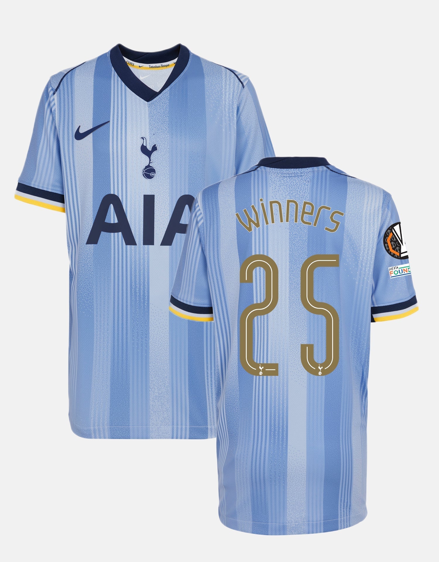 Zwycięzcy Ligi Europy Damska koszulka wyjazdowa Tottenham Hotspur 2024/25 Top Soccer Jerseys Store