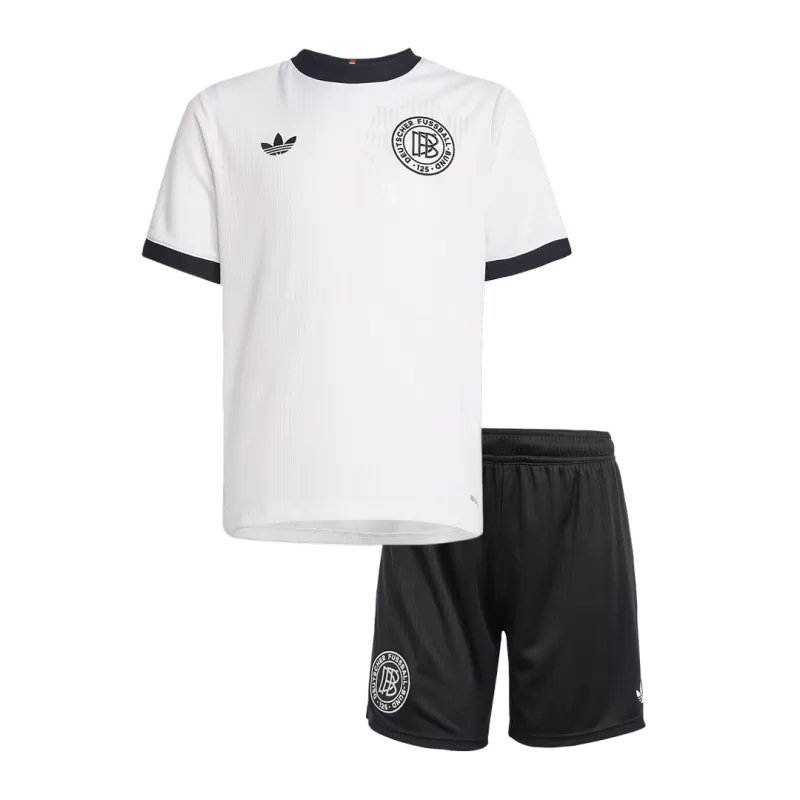 Dziecięcy zestaw koszulek piłkarskich Niemiec (koszulka + spodenki) 2025 - 125. rocznica Top Soccer Jerseys Store