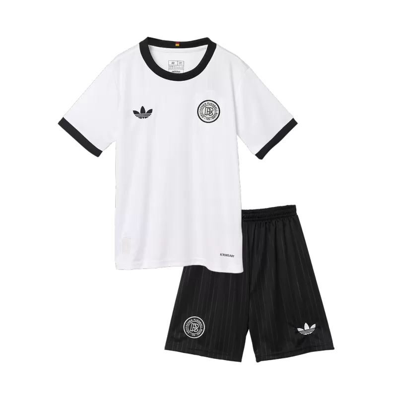 Dziecięcy zestaw koszulek piłkarskich Niemiec (koszulka + spodenki) 2025 - 125. rocznica Top Soccer Jerseys Store