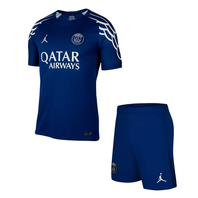 Czwarty wyjazdowy zestaw koszulek piłkarskich PSG (koszulka + spodenki) 2024/25 Top Soccer Jerseys Store