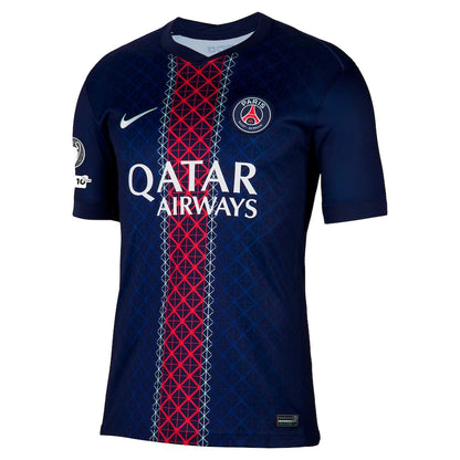 Koszulka meczowa PSG 2025-26 z plakietką Ligi Mistrzów i 10. rocznicy Fundacji UEFA Pro Koszulki Pilkar Skie