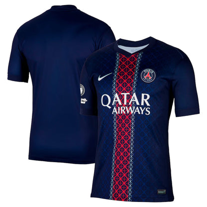 Koszulka meczowa PSG 2025-26 z plakietką Ligi Mistrzów i 10. rocznicy Fundacji UEFA Pro Koszulki Pilkar Skie