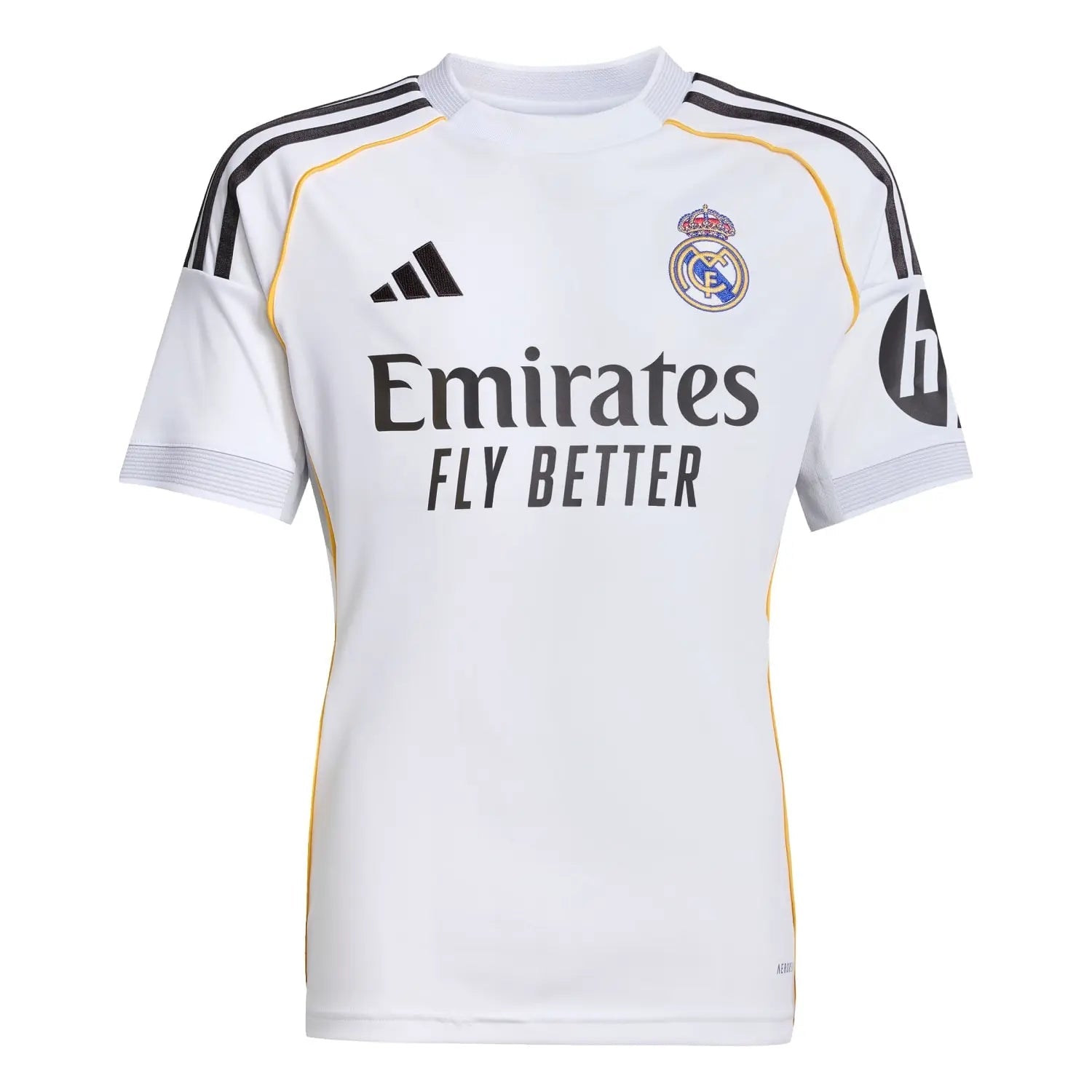Dziecięcy zestaw piłkarski Real Madrid Home Soccer Jersey (koszulka + spodenki + skarpetki) 2025/26 Pro Koszulki Pilkar Skie