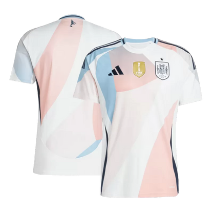 Hiszpania Wyjazdowa Koszulka Piłkarska 2025 Damska Euro Top Soccer Jerseys Store