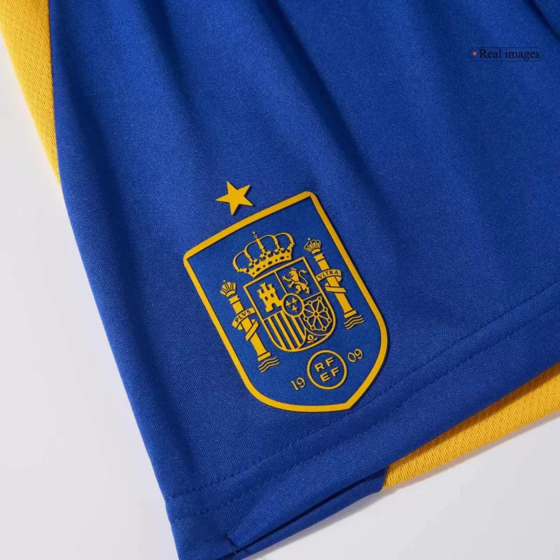 Dziecięcy zestaw koszulek piłkarskich Spain (koszulka + spodenki + skarpetki) 2024/25 Pro Koszulki Pilkar Skie