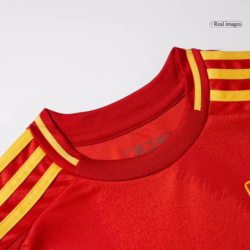 Dziecięcy zestaw koszulek piłkarskich Spain (koszulka + spodenki) 2024/25 Pro Koszulki Pilkar Skie