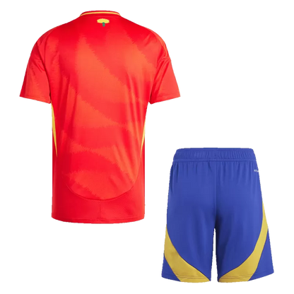 Zestaw koszulek piłkarskich reprezentacji Spain (koszulka + spodenki) 2024/25 Pro Koszulki Pilkar Skie