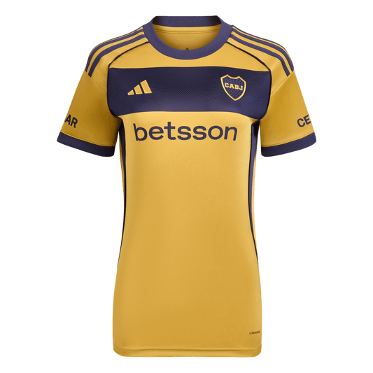 Koszulka piłkarska damska Boca Juniors Alternate 2025/26 Pro Koszulki Pilkar Skie
