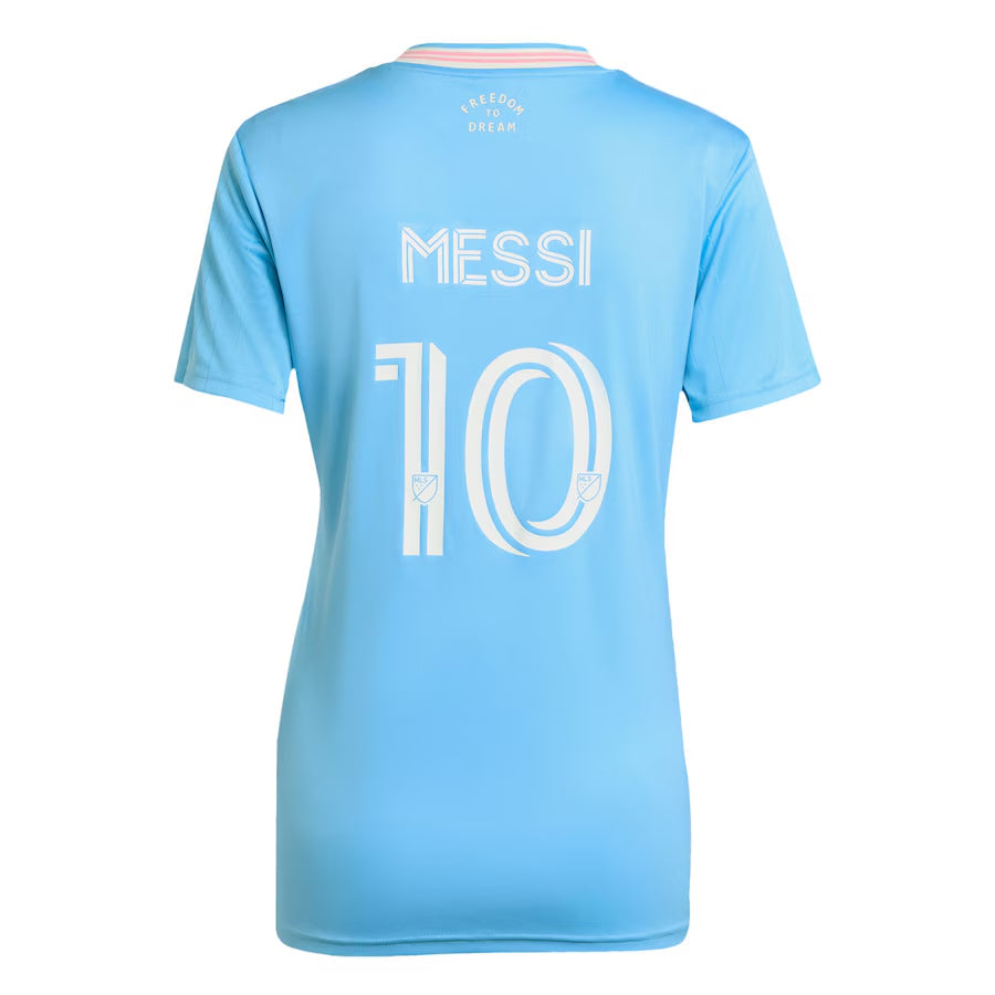 Koszulka damska Inter Miami CF Messi #10 Third Away Soccer Jersey 2025 Pro Koszulki Pilkar Skie