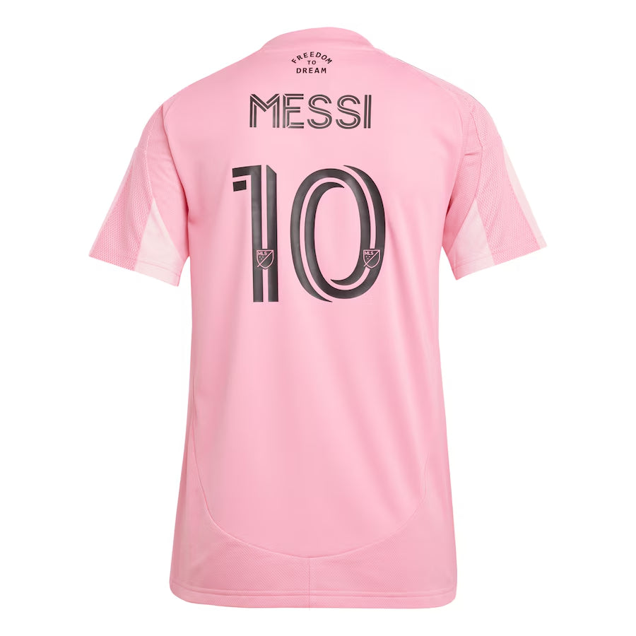 Koszulka piłkarska domowa damska Messi #10 Inter Miami CF 2025 Pro Koszulki Pilkar Skie