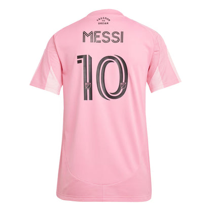 Koszulka piłkarska domowa damska Messi #10 Inter Miami CF 2025 Pro Koszulki Pilkar Skie