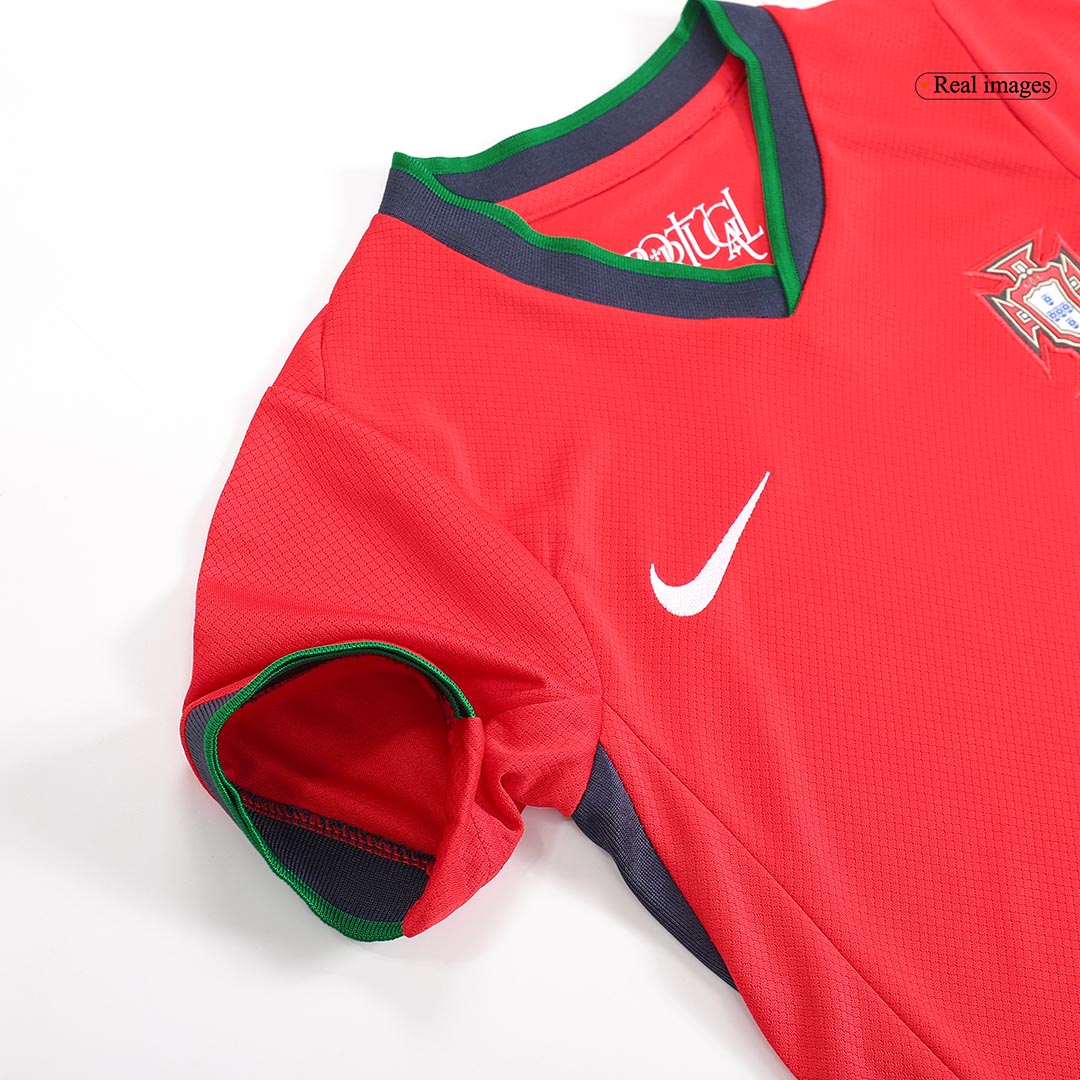 Dziecięce koszulki domowe Portugalii Pełny zestaw Euro 2024 Pro Koszulki Pilkar Skie