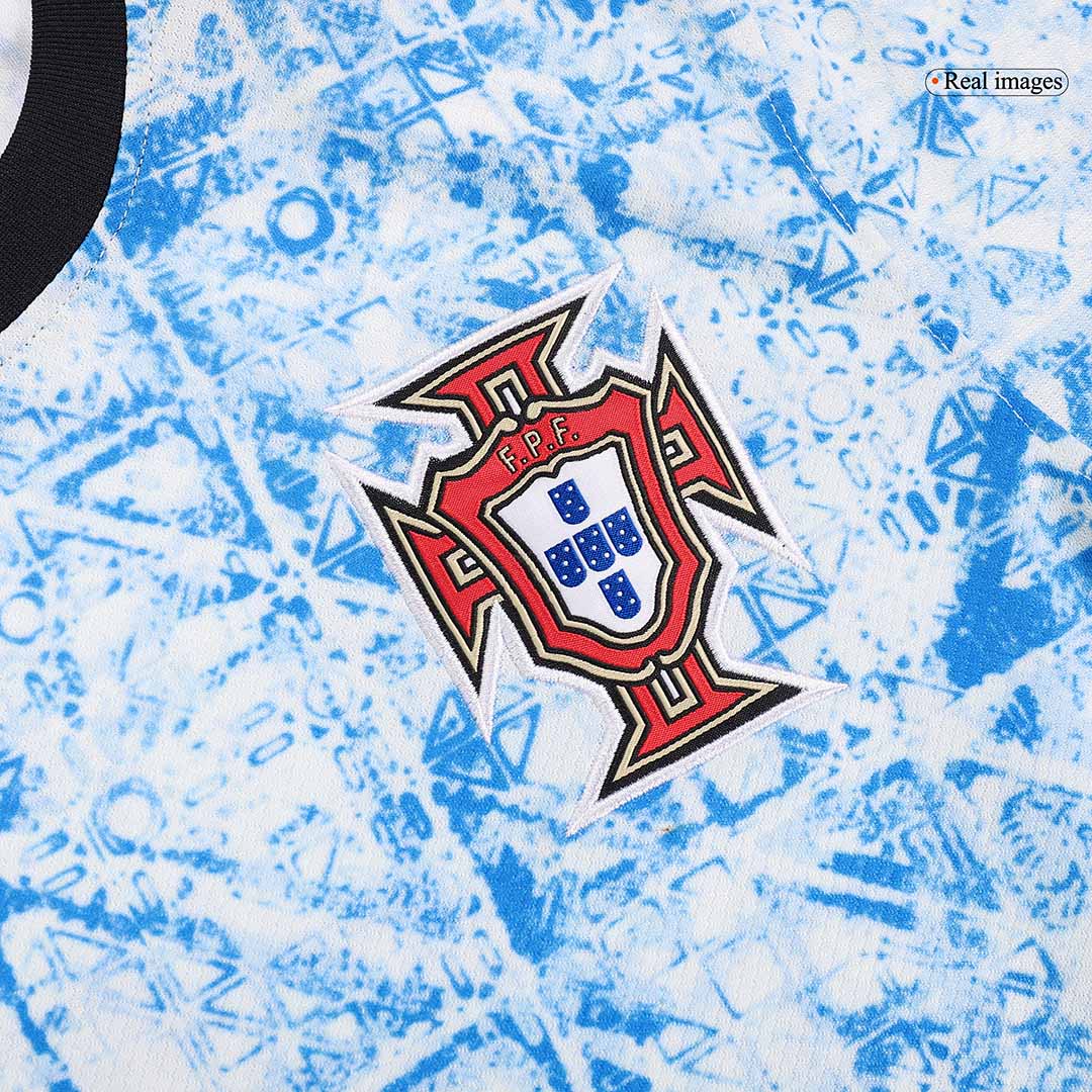 Męska koszulka wyjazdowa Portugalii (koszulka + spodenki) Zestaw Euro 2024 Pro Koszulki Pilkar Skie