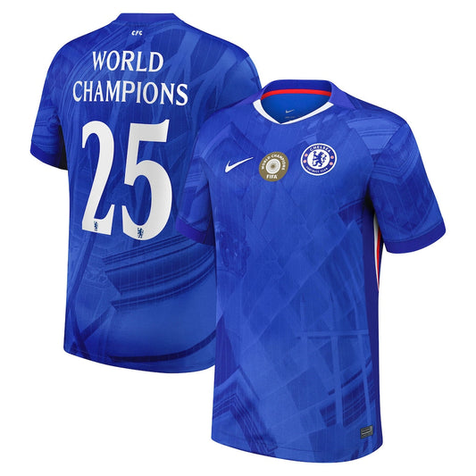 Chelsea Cup Home Soccer Jersey2025-26 with World Champions 25 printing Top Koszulki Pilka Sklep