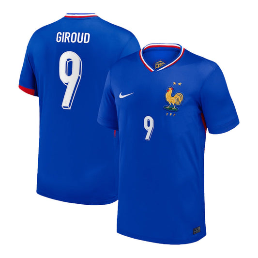 [Super Jakość] Męska France GIROUD #9 Koszulka Piłkarska Domowa Euro 2024 Pro Koszulki Pilkar Skie