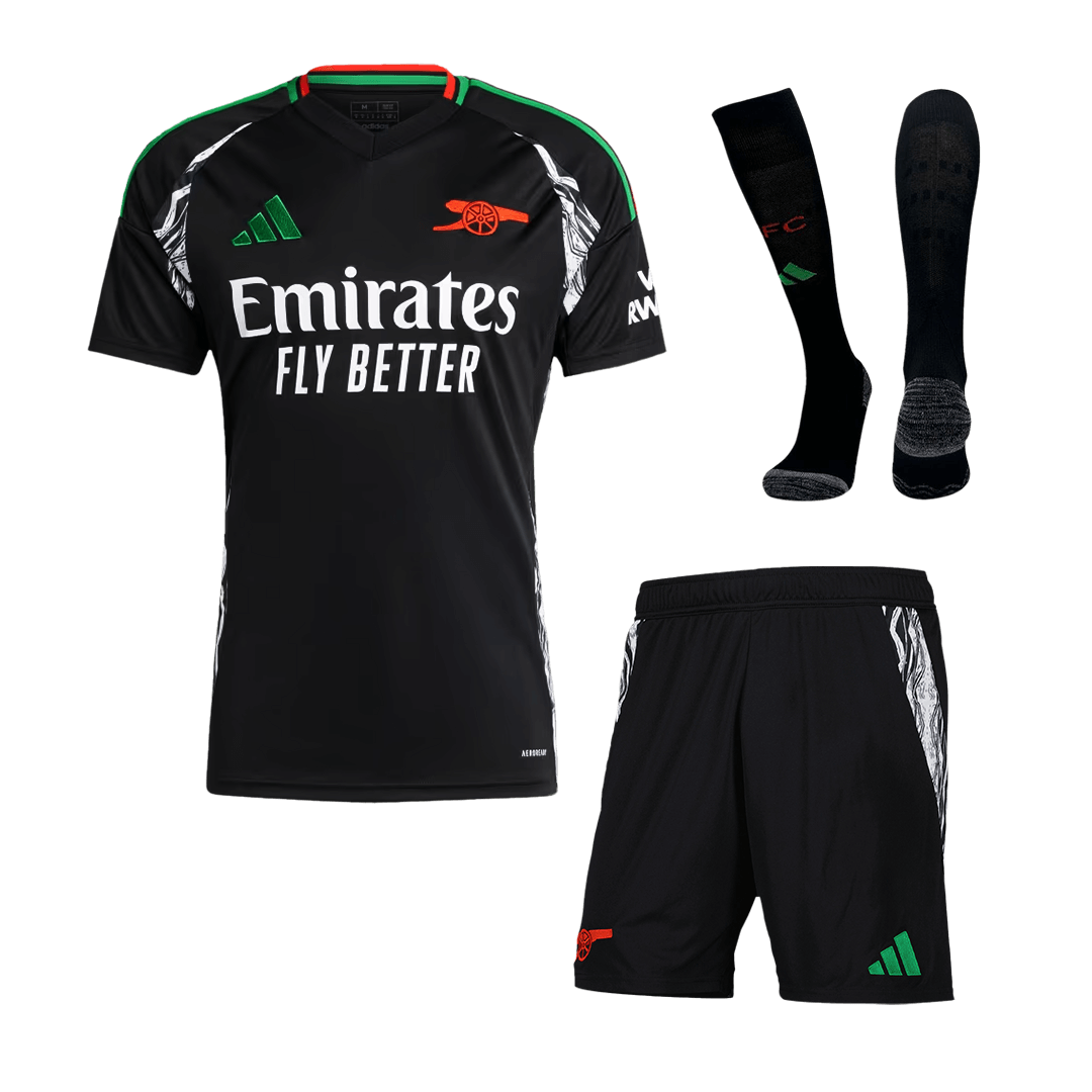Arsenal Away  Soccer Jersey Kit(Jersey+Shorts+Socks) 2024/25 Top Soccer Jerseys Store