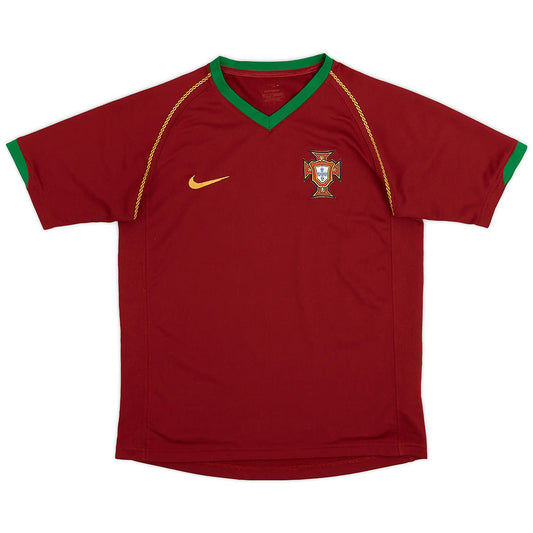 Klasyczna koszulka domowa Portugalii 2006 Pro Koszulki Pilkar Skie