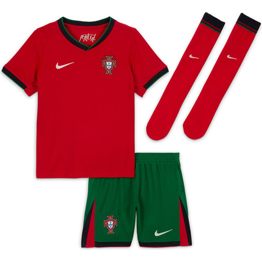 Dziecięce koszulki domowe Portugalii Pełny zestaw Euro 2024 Pro Koszulki Pilkar Skie
