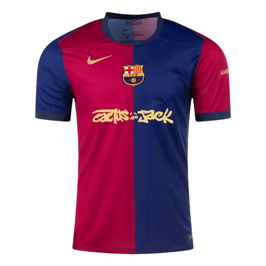 Wersja gracza FC Barcelona x Travis Scott Edycja limitowana 2024/25 Koszulka Top Soccer Jerseys Store