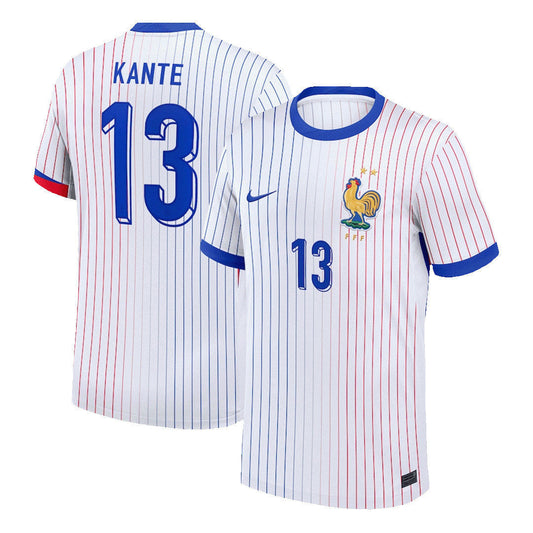 [Super Jakość] Męska France KANTE #13 Wyjazdowa Koszulka Piłkarska Euro 2024 Pro Koszulki Pilkar Skie