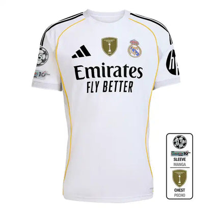 Real Madrid 2025/26 Domowa Koszulka Piłkarska Pro Koszulki Pilkar Skie