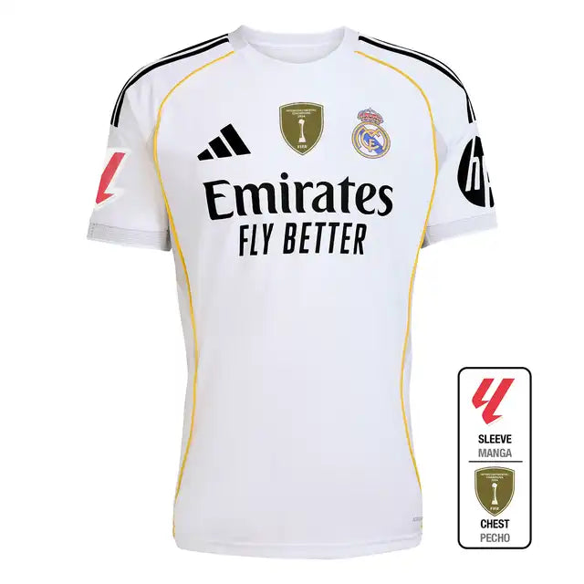 Real Madrid 2025/26 Domowa Koszulka Piłkarska Pro Koszulki Pilkar Skie