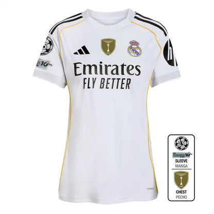 Trzecia domowa koszulka piłkarska Real Madrid dla kobiet 2025/26 Pro Koszulki Pilkar Skie