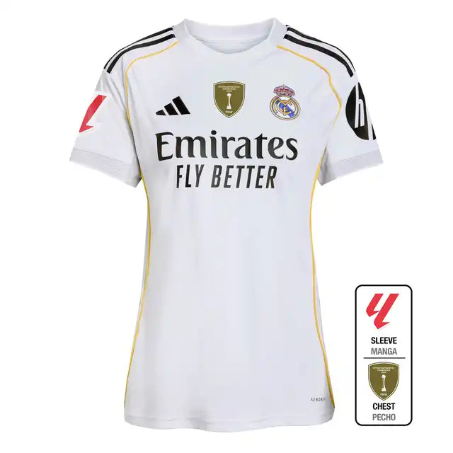 Trzecia domowa koszulka piłkarska Real Madrid dla kobiet 2025/26 Pro Koszulki Pilkar Skie